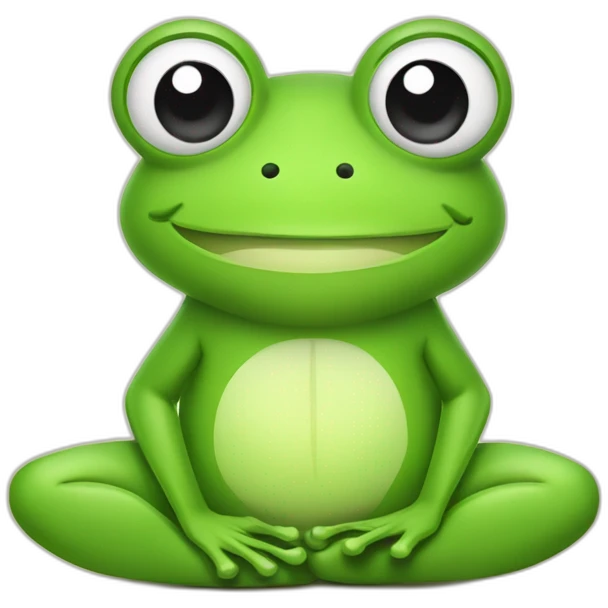 frog-smiling-posing-zen-yoga emoji