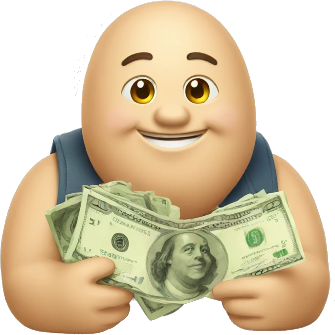 happy fat wallet money emoji