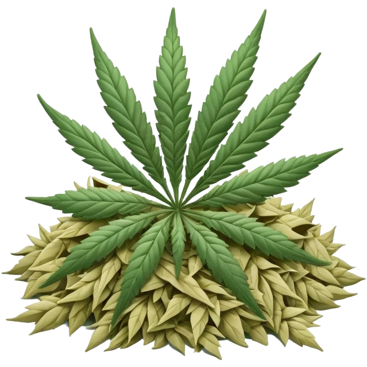 white color marijuana emoji