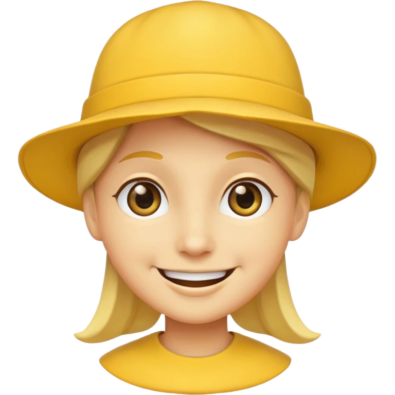 Şapkalı gülen yüz emoji