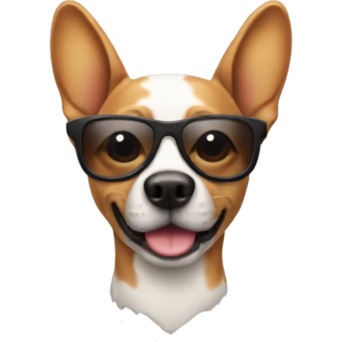 Dog with sunglasses emoji
