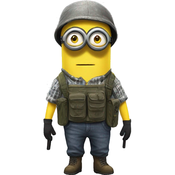 A Minion in DAYZ survival gear   emoji