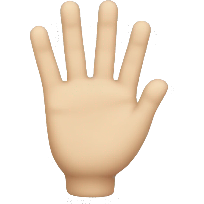 hello hand emoji