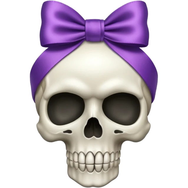 RIBBON SKULL emoji