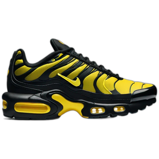 Air-max-plus-tn-black-yellow emoji