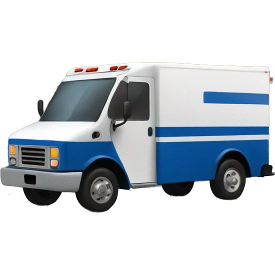 Mail truck on fire emoji