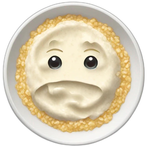 plate with porridge emoji