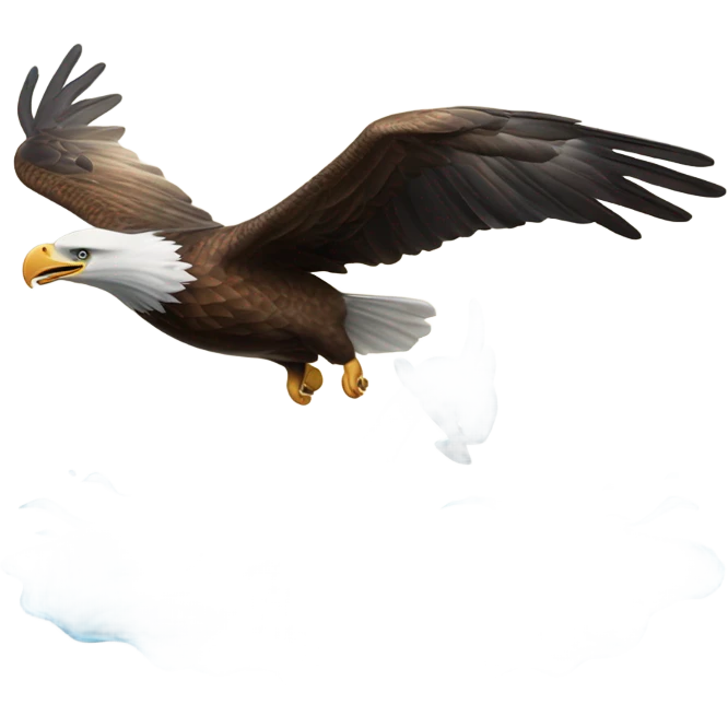 Eagle with a dolphin emoji
