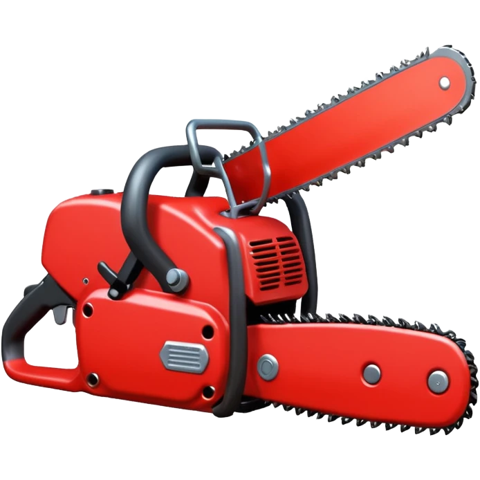 Red chainsaw  emoji