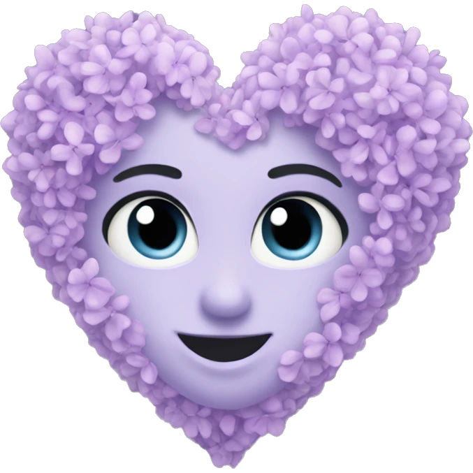 lilac heart emoji