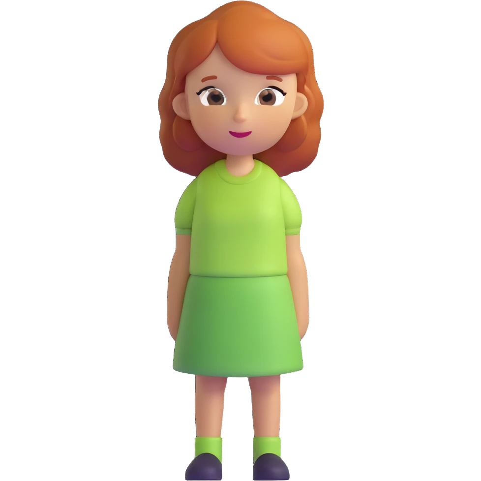 ginger-haired girl emoji