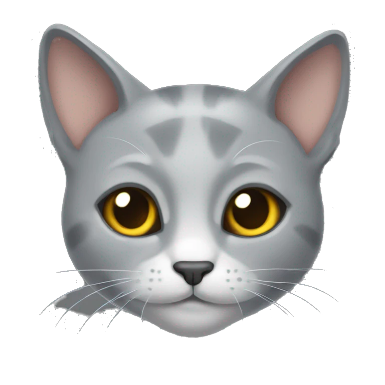 Gato gris emoji