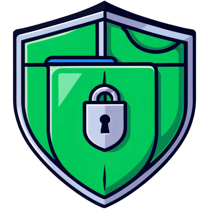 Password manager document with shield emoji