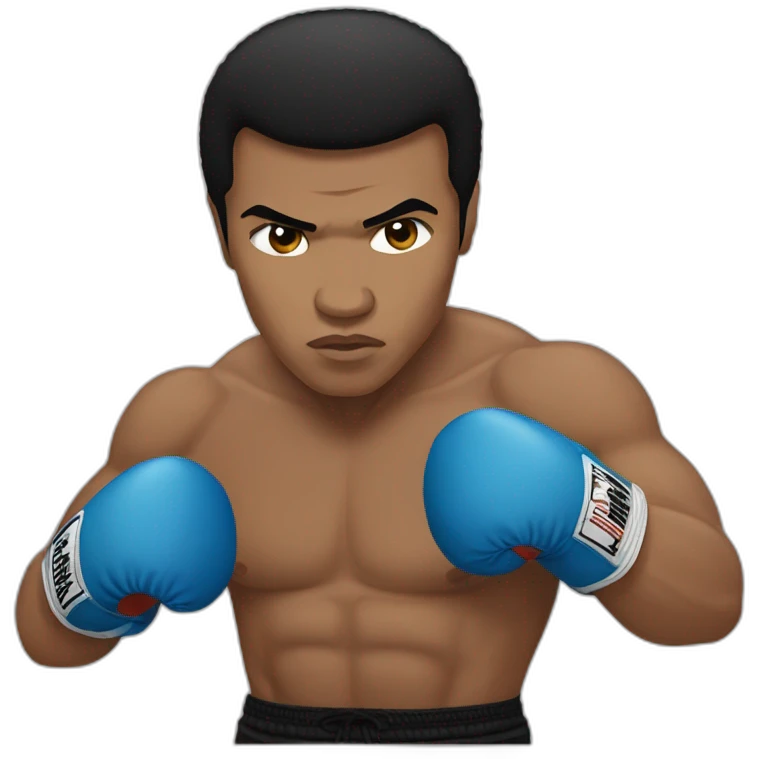 Muhammad ali who is boxing emoji