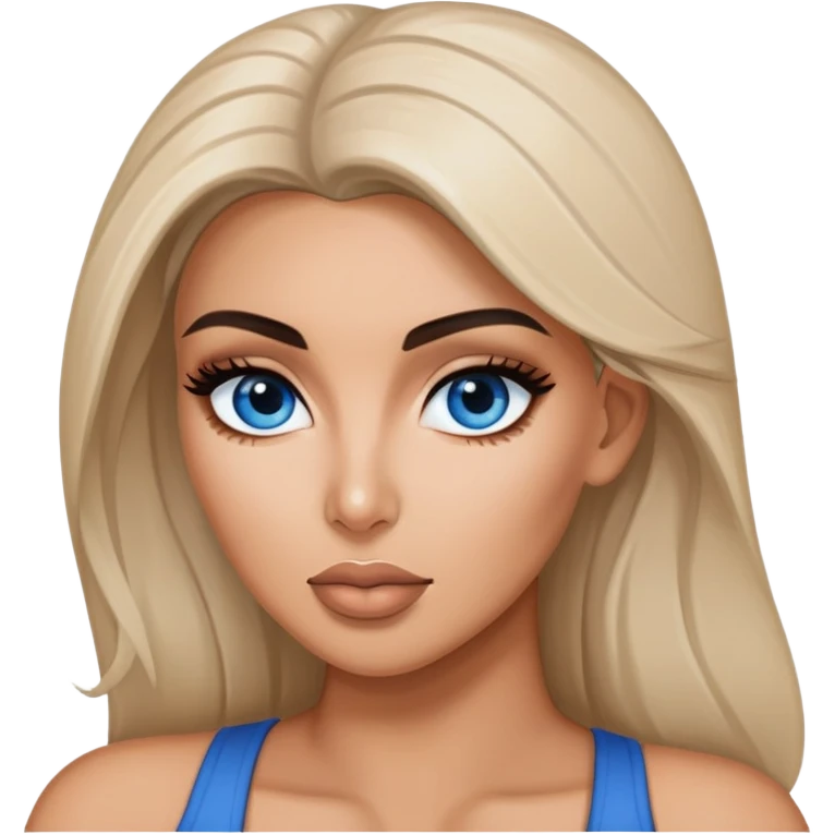 kim kardashian blue eyes emoji