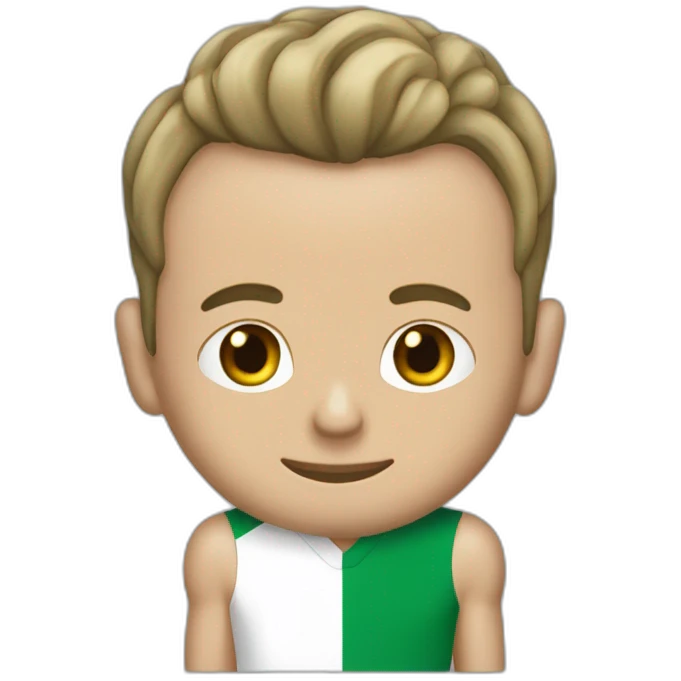 Macron qui porte le maillot de l'Algérie emoji