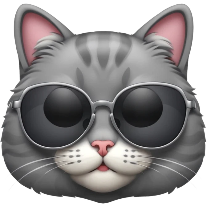 Cat wearing sunglasses emoji
