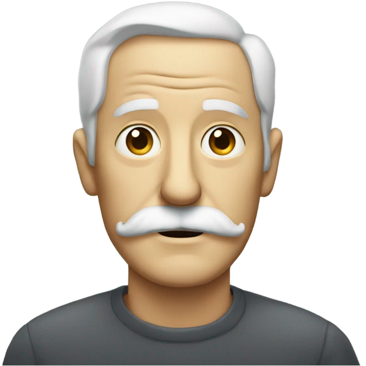 old white man with a big mustache  emoji
