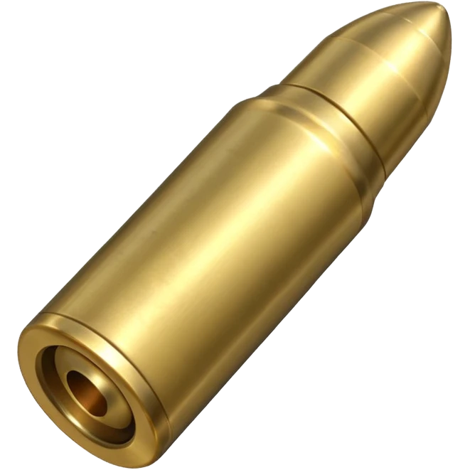 a single bullet sligly ratated to the right side emoji