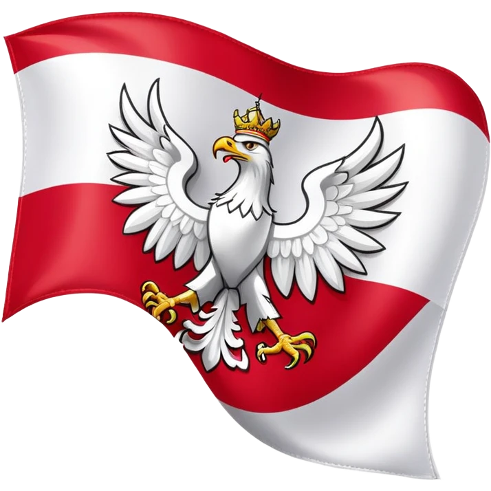 poland flag with eagle swooping  emoji