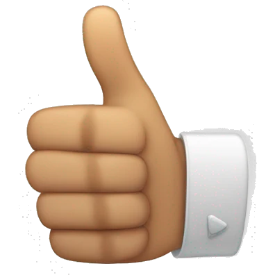  thumbs up finger not lifted emoji