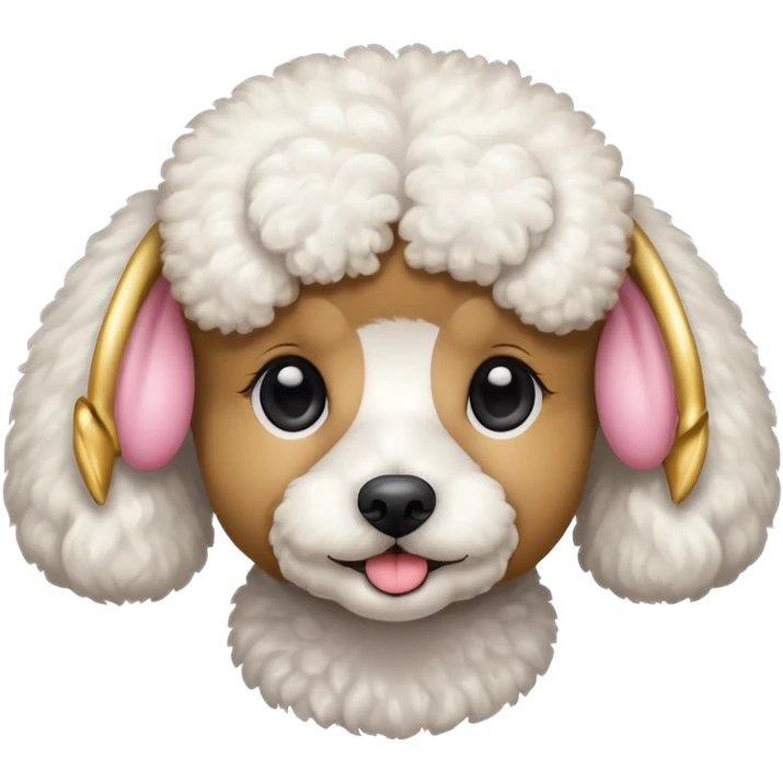 cute poodle emoji