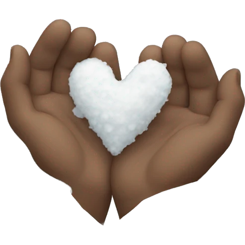 Snow heart emoji