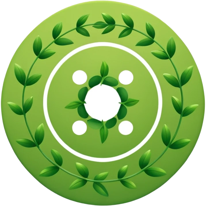 a regenerative visual with plants and cycle of growth and circles emoji