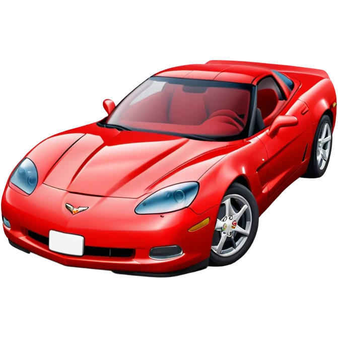 corvette c5 with sleepy eyes emoji