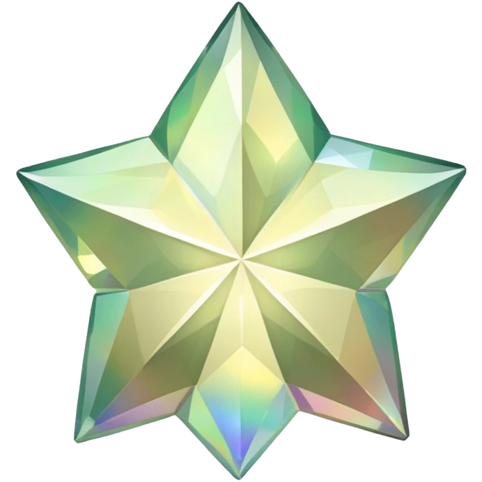 Large khaki opal star emoji
