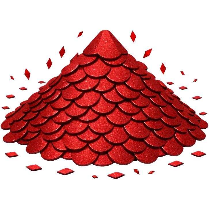 red glitter dead emoji