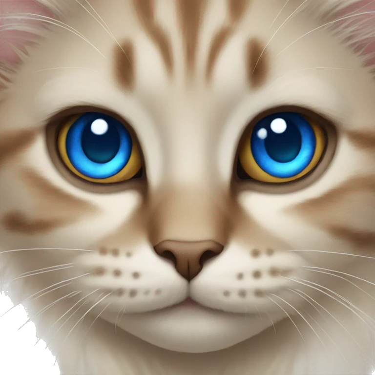 Cat with blue eyes emoji