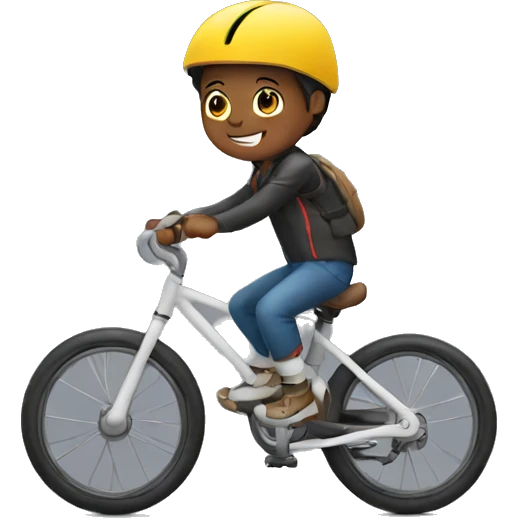 kid on the bike emoji