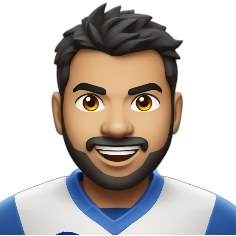 Rohit sharma fired up emoji