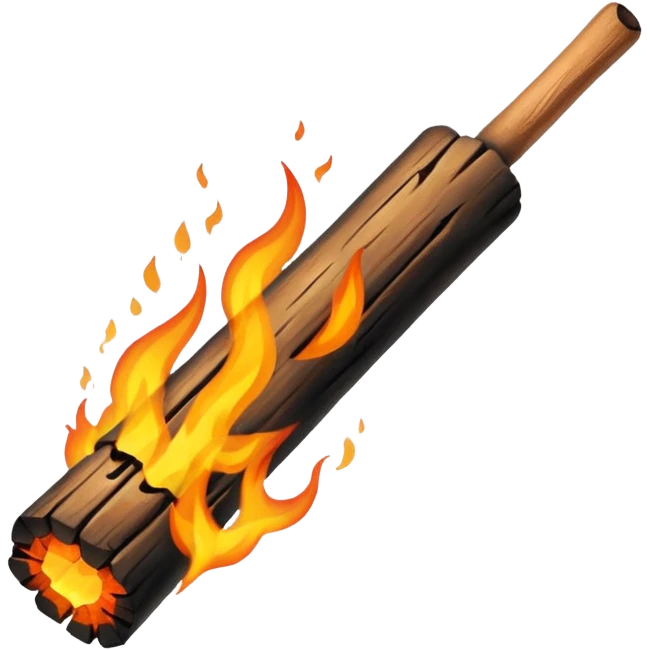 wood fire stick  emoji