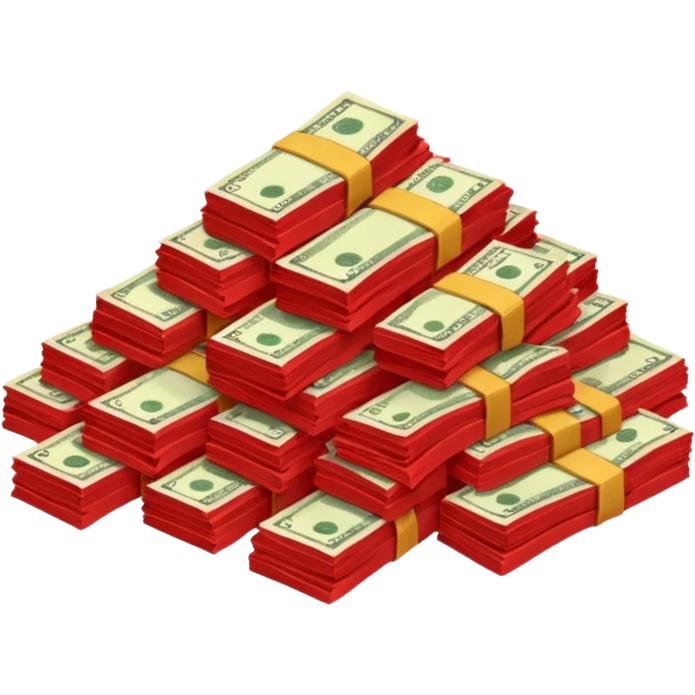 red color money emoji