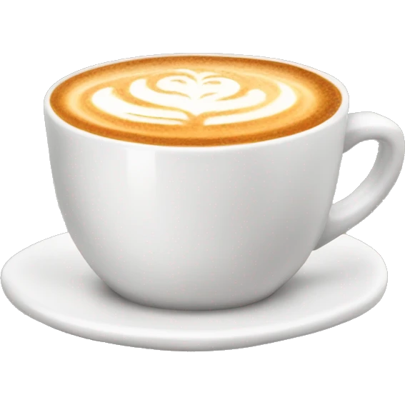 Cappuccino in mug wich color is orange emoji