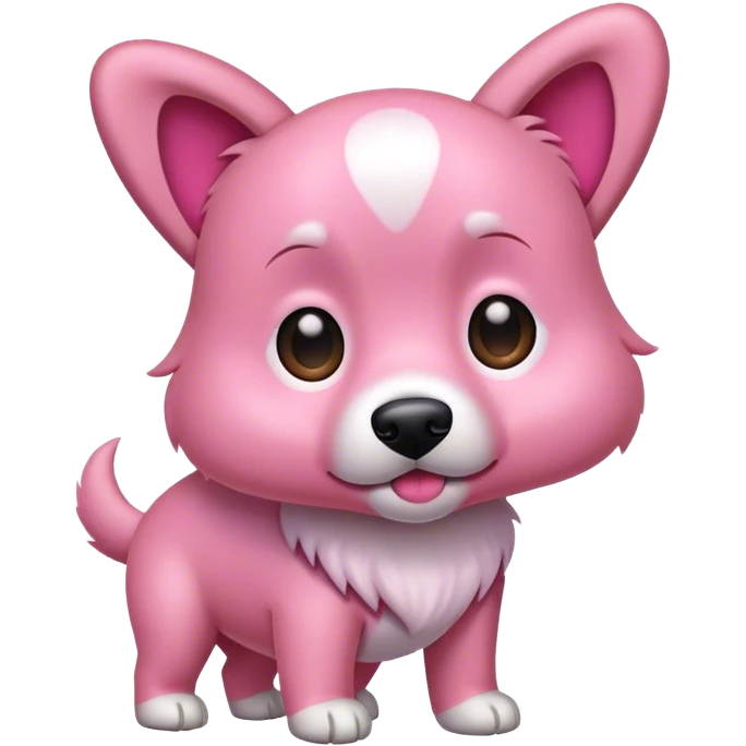 pink dog emoji