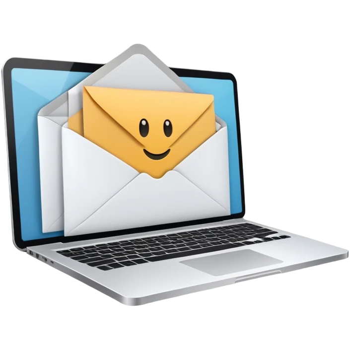 envelope digital laptop emoji