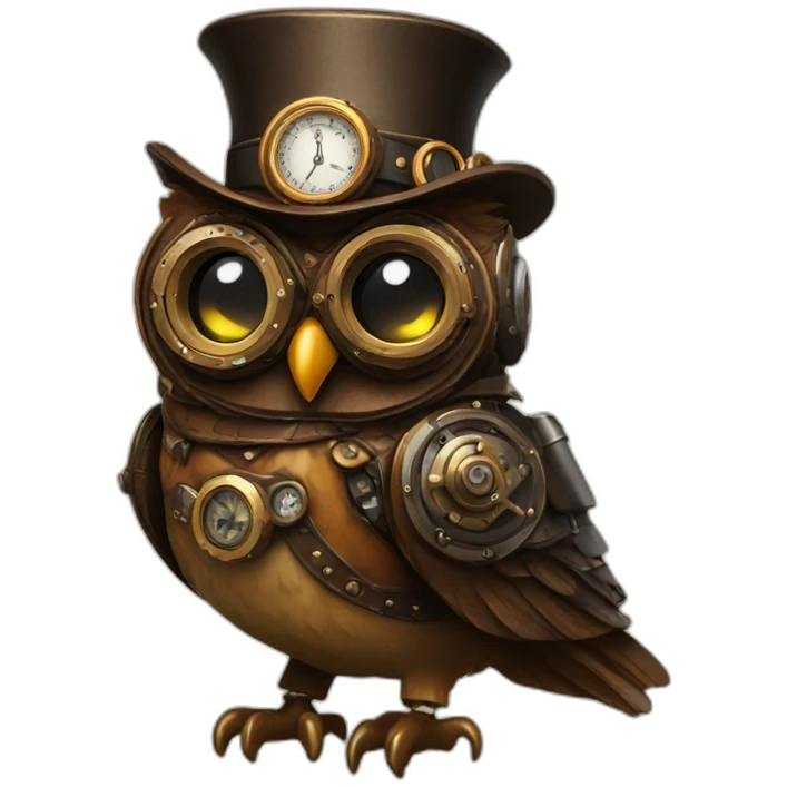 steampunk-owl emoji