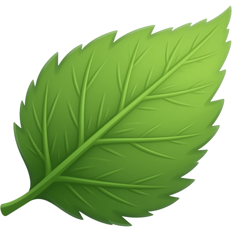 Organic folha emoji