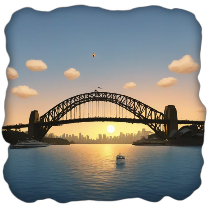 sydney-harbour-bridge under fire emoji