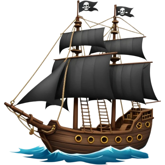 pirate ships emoji