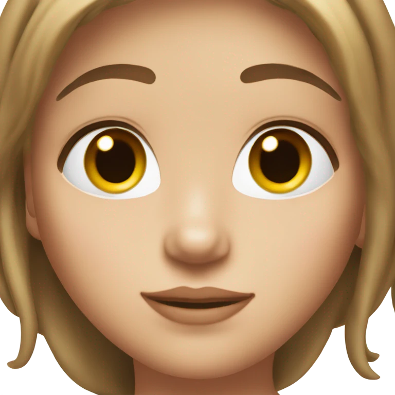 Y2K girl, brown hair, white skin, light eyes  emoji