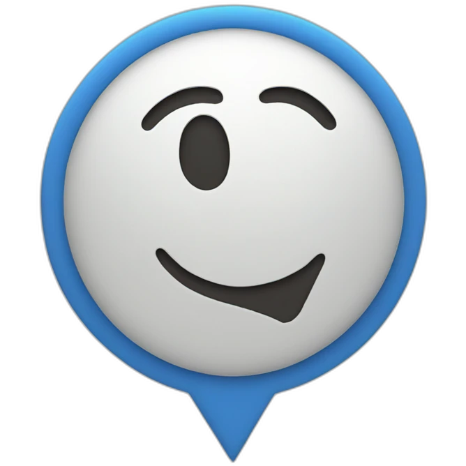Blue circle checkmark emoji