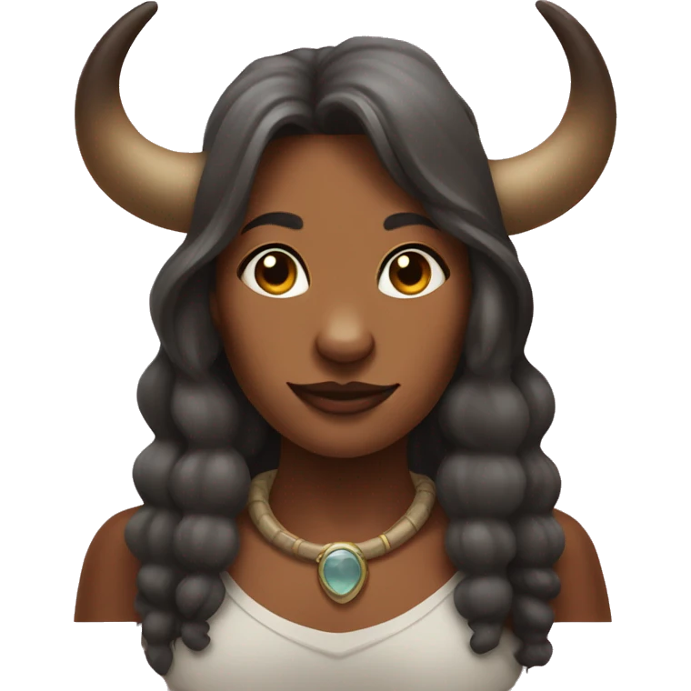 Anthropomorphic female buffalo  emoji