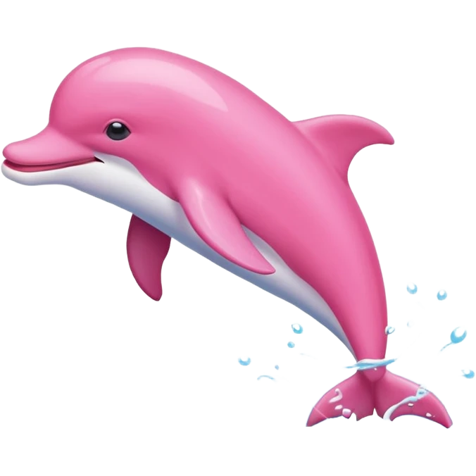 Pink dolphin emoji