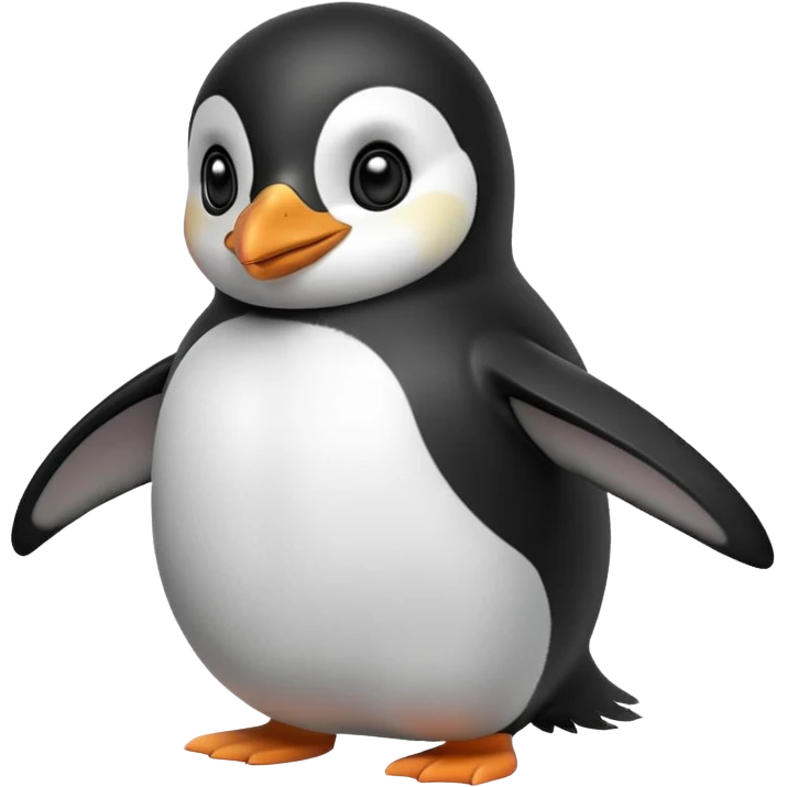 Happy penguin emoji