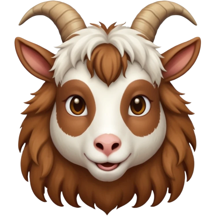 long haired female goat emoji