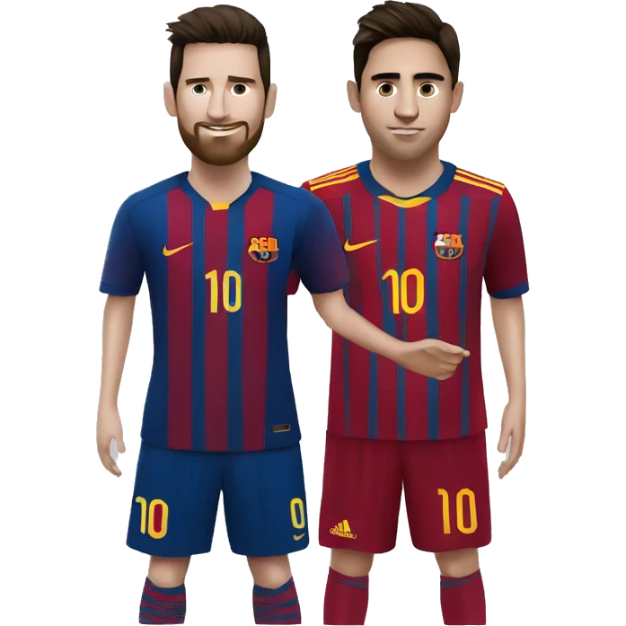 Messi and rodrigo emoji